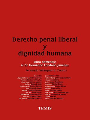 cover image of Derecho penal liberal y dignidad humana